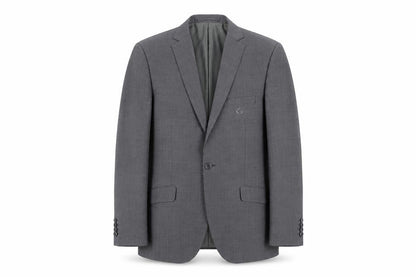 Moss London Men's Grey Slim Fit Blazer, Size M