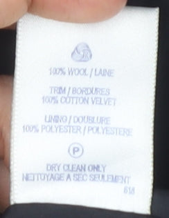 Alexon Women's Plaid Wool Jacket, Black/Grey, Size 10