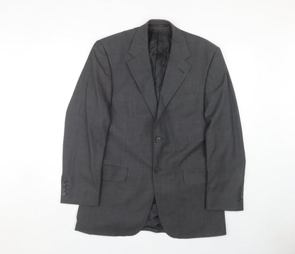 Mens UK Size 38 Jeff Banks Regular Grey Suit Jacket