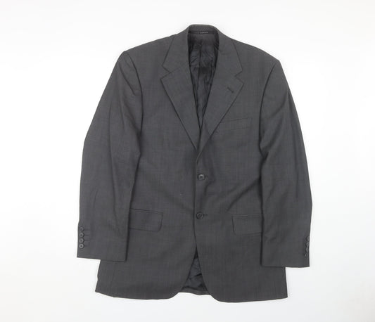 Mens UK Size 38 Jeff Banks Regular Grey Suit Jacket