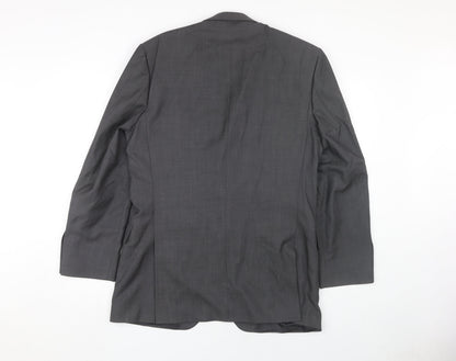 Mens UK Size 38 Jeff Banks Regular Grey Suit Jacket