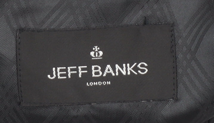 Mens UK Size 38 Jeff Banks Regular Grey Suit Jacket
