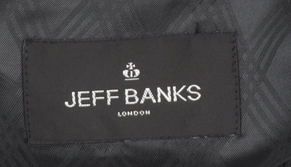 Mens UK Size 38 Jeff Banks Regular Grey Suit Jacket