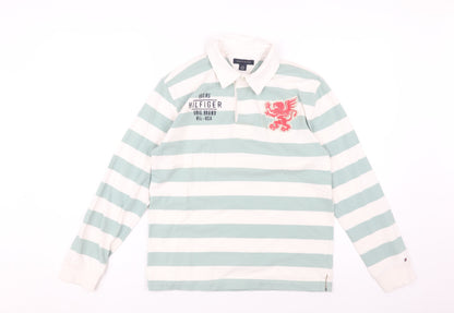 Tommy Hilfiger Boys Multicoloured Stripe Polo L 12-14