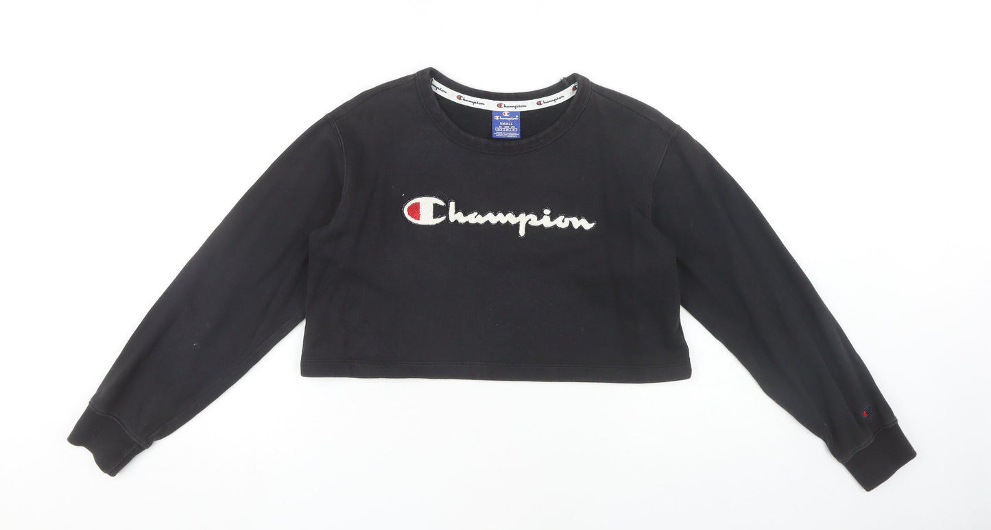 Champion Women's Black Pullover Sweatshirt S
