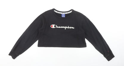 Champion Women's Black Pullover Sweatshirt S