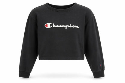 Womens UK Size S Champion Black Pullover Sweatshirt