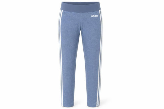 Front view of Adidas Women's Blue XS Leggings with Side Stripe