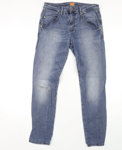 Hugo Boss Men's Blue Straight Jeans 26/32