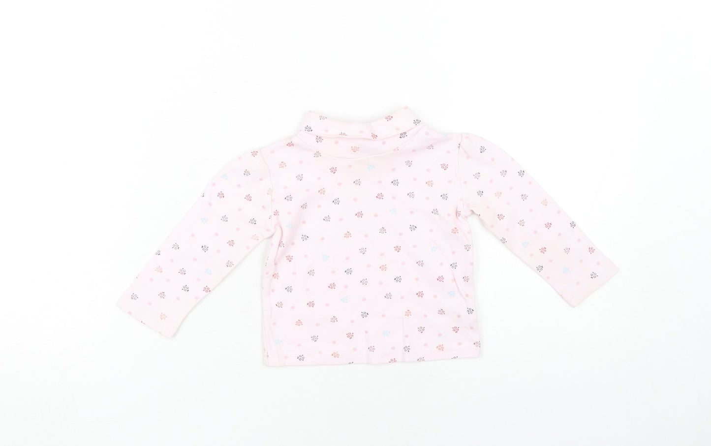 Junior J Pink Floral Top Unisex Baby Long Sleeve 12-18M