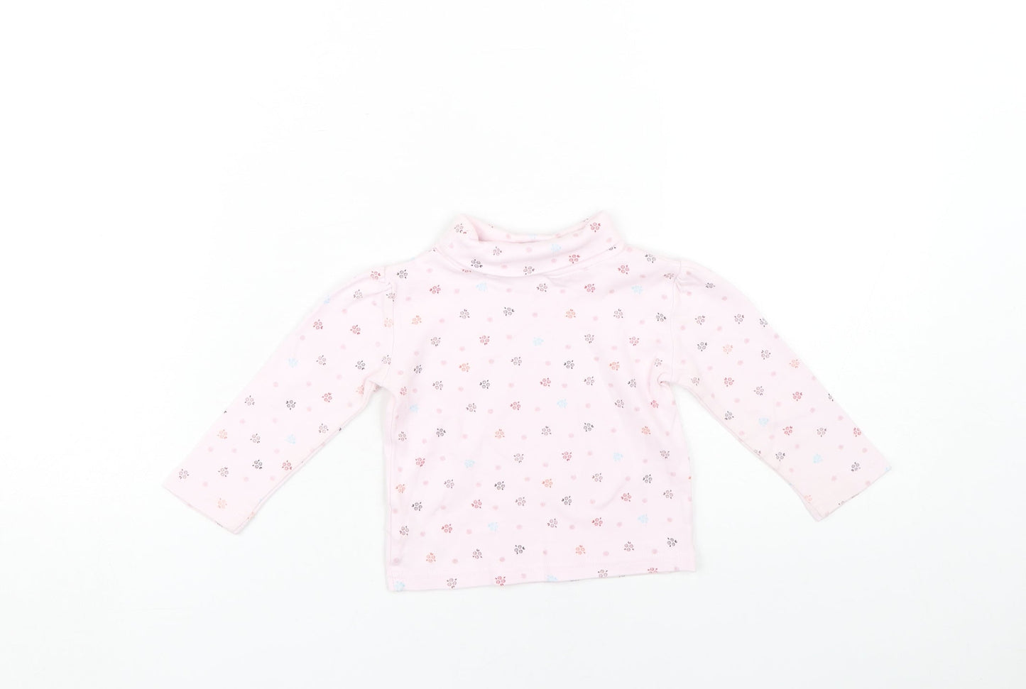 Junior J Pink Floral Top Unisex Baby Long Sleeve 12-18M