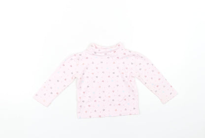 Junior J Pink Floral Top Unisex Baby Long Sleeve 12-18M
