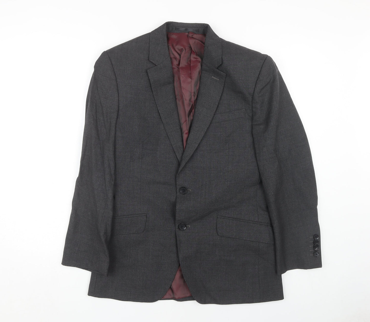 Mens UK Size 36 T.M.Lewin Regular Grey Suit Jacket