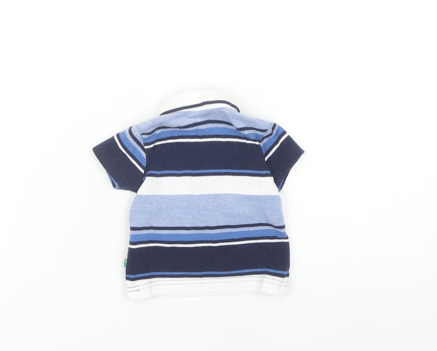 Jasper Conran Unisex Baby Blue Striped Polo 0-3 Months