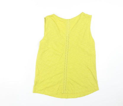 Womens UK Size 12 White Stuff Yellow Basic Tank