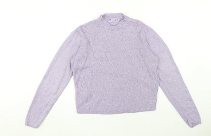 Honor Millburn Women’s Purple Mock Neck Sweater S