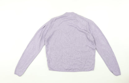 Honor Millburn Women’s Purple Mock Neck Sweater S