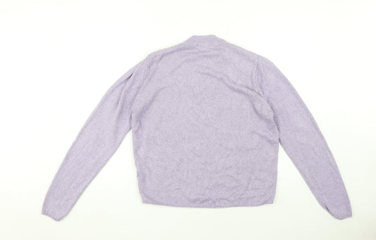 Honor Millburn Women’s Purple Mock Neck Sweater S