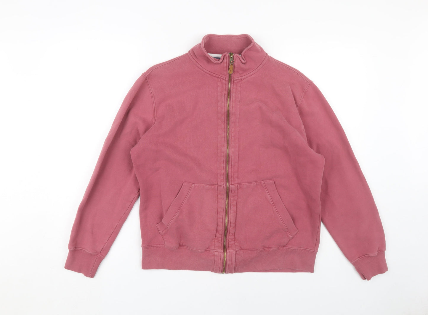 Joseph Turner Men's Pink Cotton Full Zip Sweatshirt M