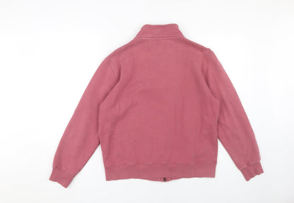 Joseph Turner Men's Pink Cotton Full Zip Sweatshirt M