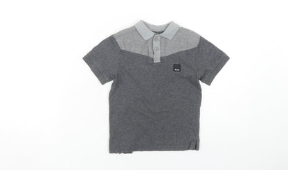 Bench Boys' Grey Polo Shirt, 5-6 Years, Casual Style