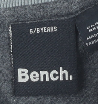 Bench Boys' Grey Polo Shirt, 5-6 Years, Casual Style