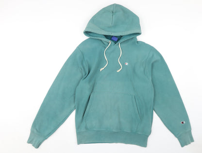 Mens UK Size S Champion Green Pullover Hoodie