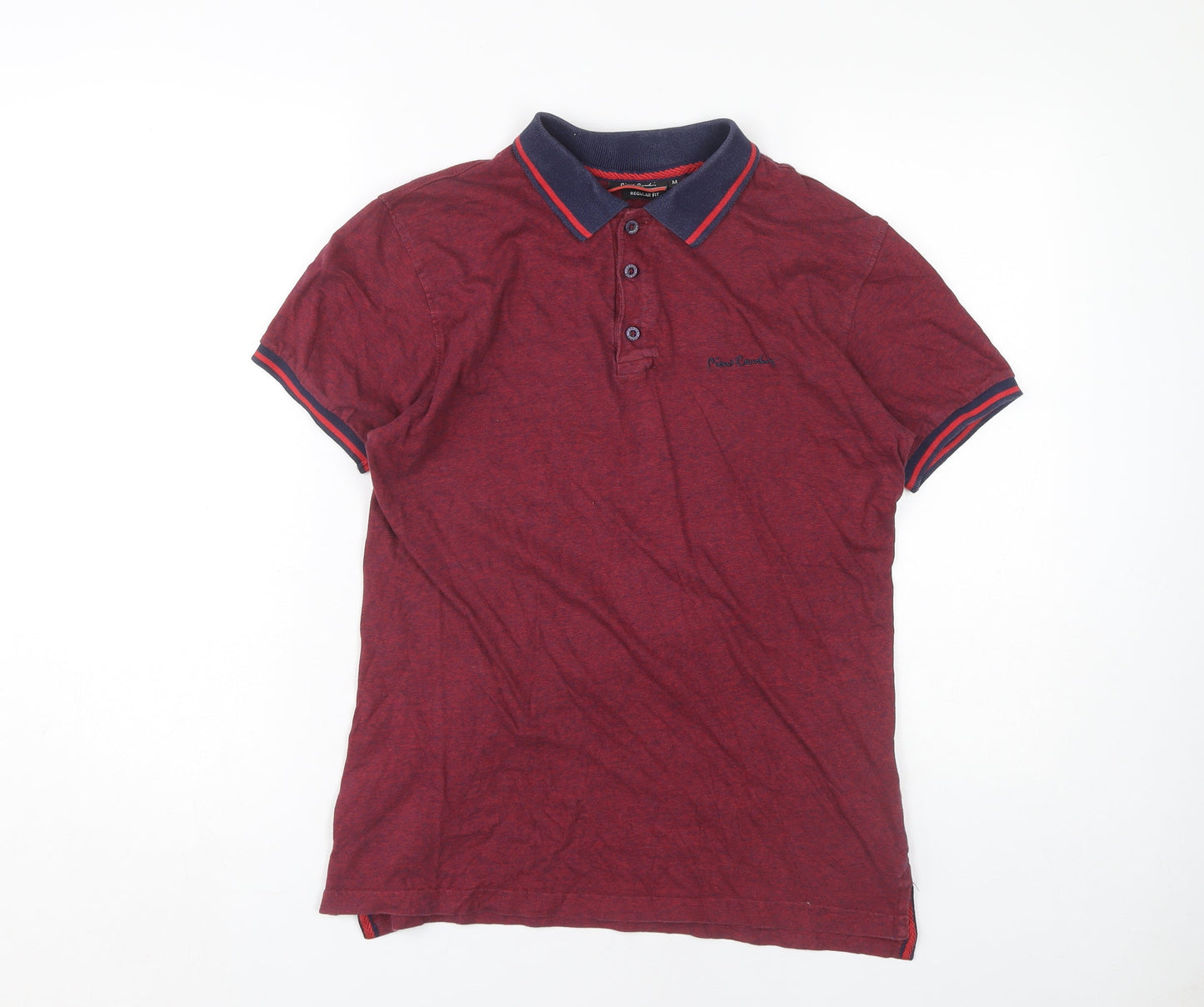 Pierre Cardin Men's Red Polo Shirt Size M