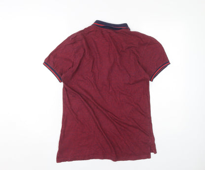 Pierre Cardin Men's Red Polo Shirt Size M