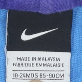 Nike Boys Blue Hoodie, 18-24 Mo, Casual, Cotton, Logo
