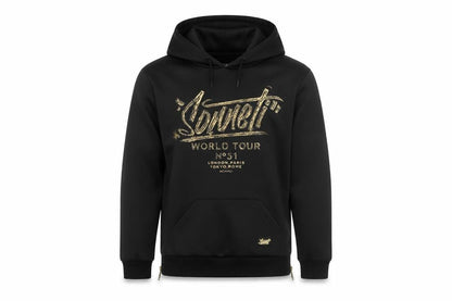 Sonneti Boys Black Pullover Hoodie 10-12 Years with Logo Details