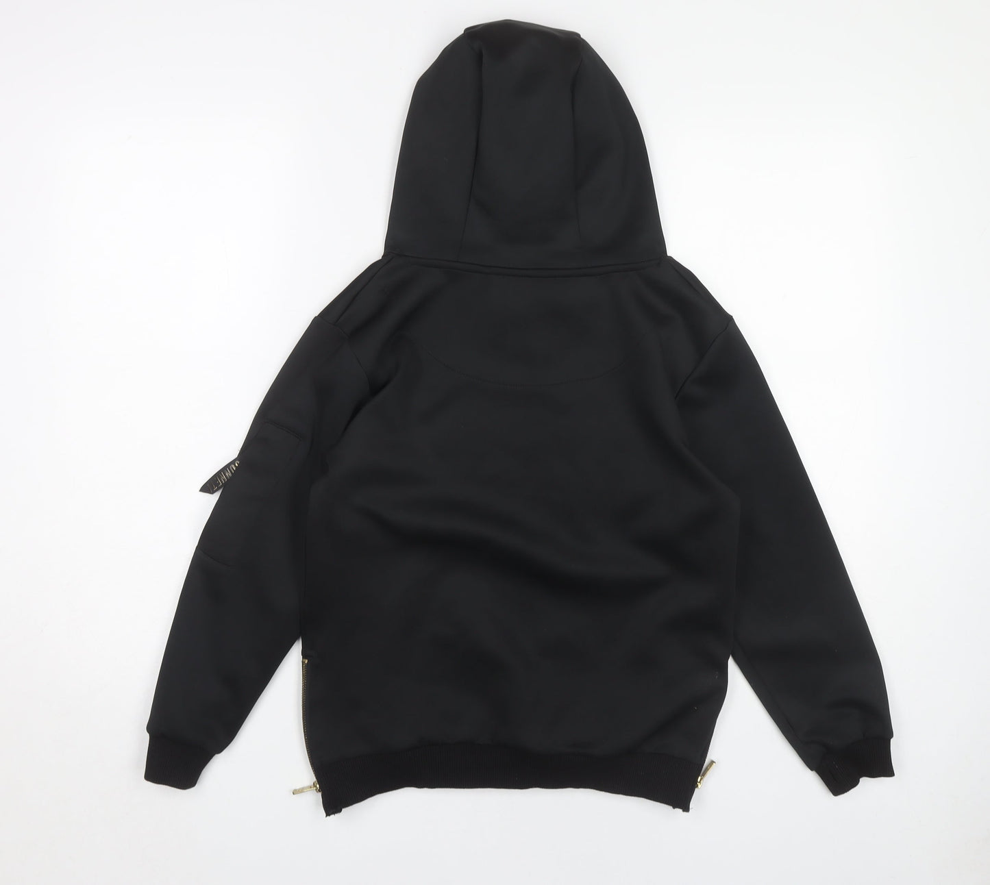Sonneti Boys Black Pullover Hoodie 10-12 Years with Logo Details