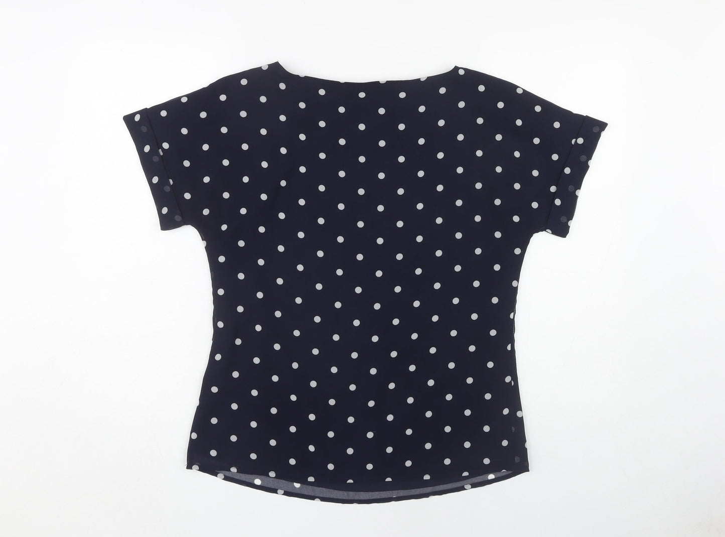 Banana Republic Women's Blue Polka Dot T-Shirt XS