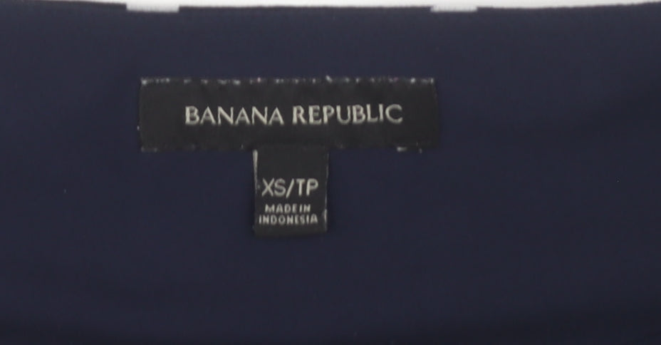 Banana Republic Women's Blue Polka Dot T-Shirt XS