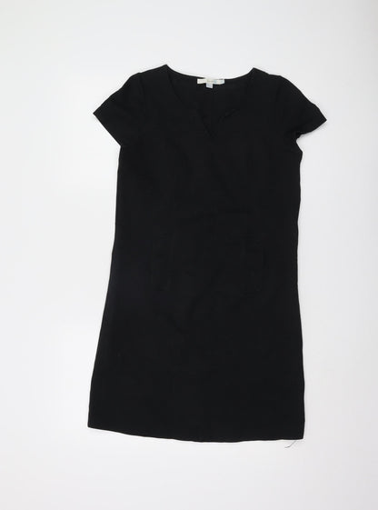 Boden Women's Black Shift Dress Size 6 Cotton Blend