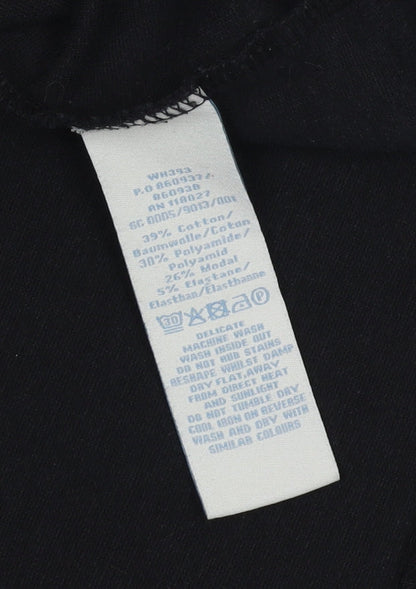 Boden Women's Black Shift Dress Size 6 Cotton Blend