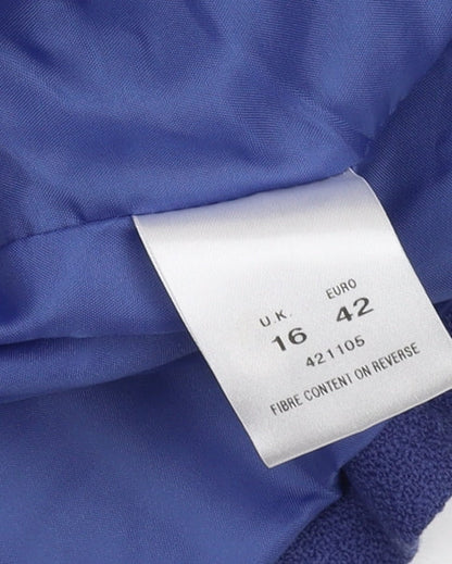 Eastex Women's Blue Wool Suit Jacket Size 16