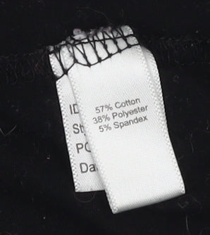 Womens UK Size L DKNY Black Basic T-Shirt