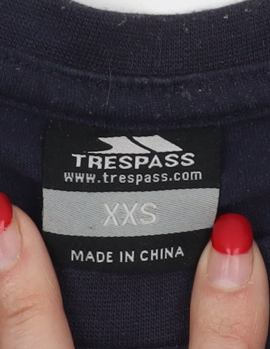 Trespass Men's Blue Graphic Print T-Shirt XS