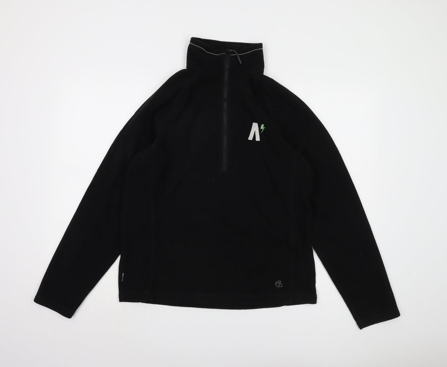 Mens UK Size M Craghoppers Black Henley Sweatshirt