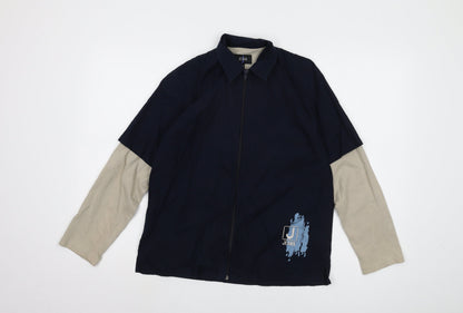 Jasper Conran Boys Blue Cotton Casual Shirt 11-12 Years