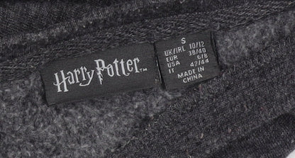 Unisex Adults UK Size 10 Harry Potter Grey Pullover Sweatshirt