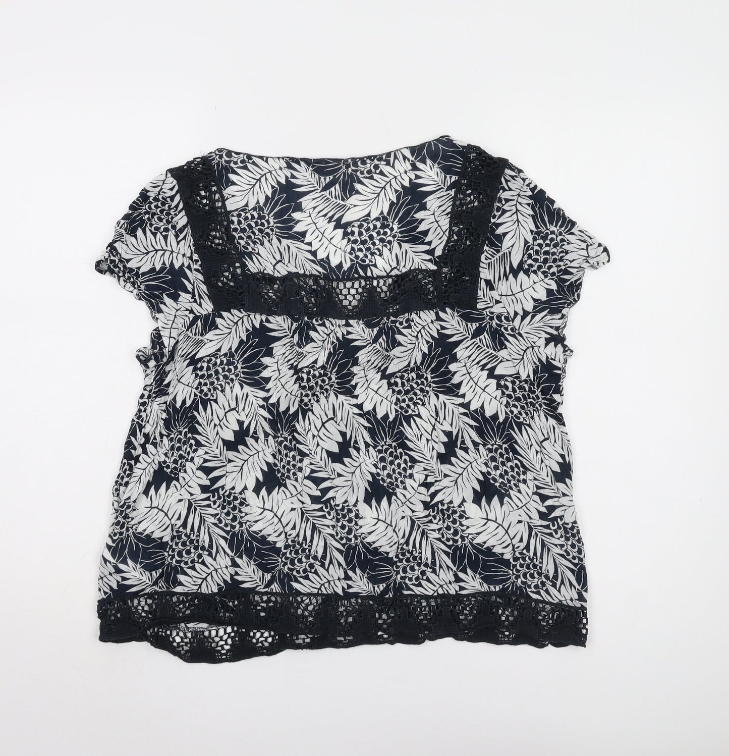 Hush Women's Black Floral Top Size 10