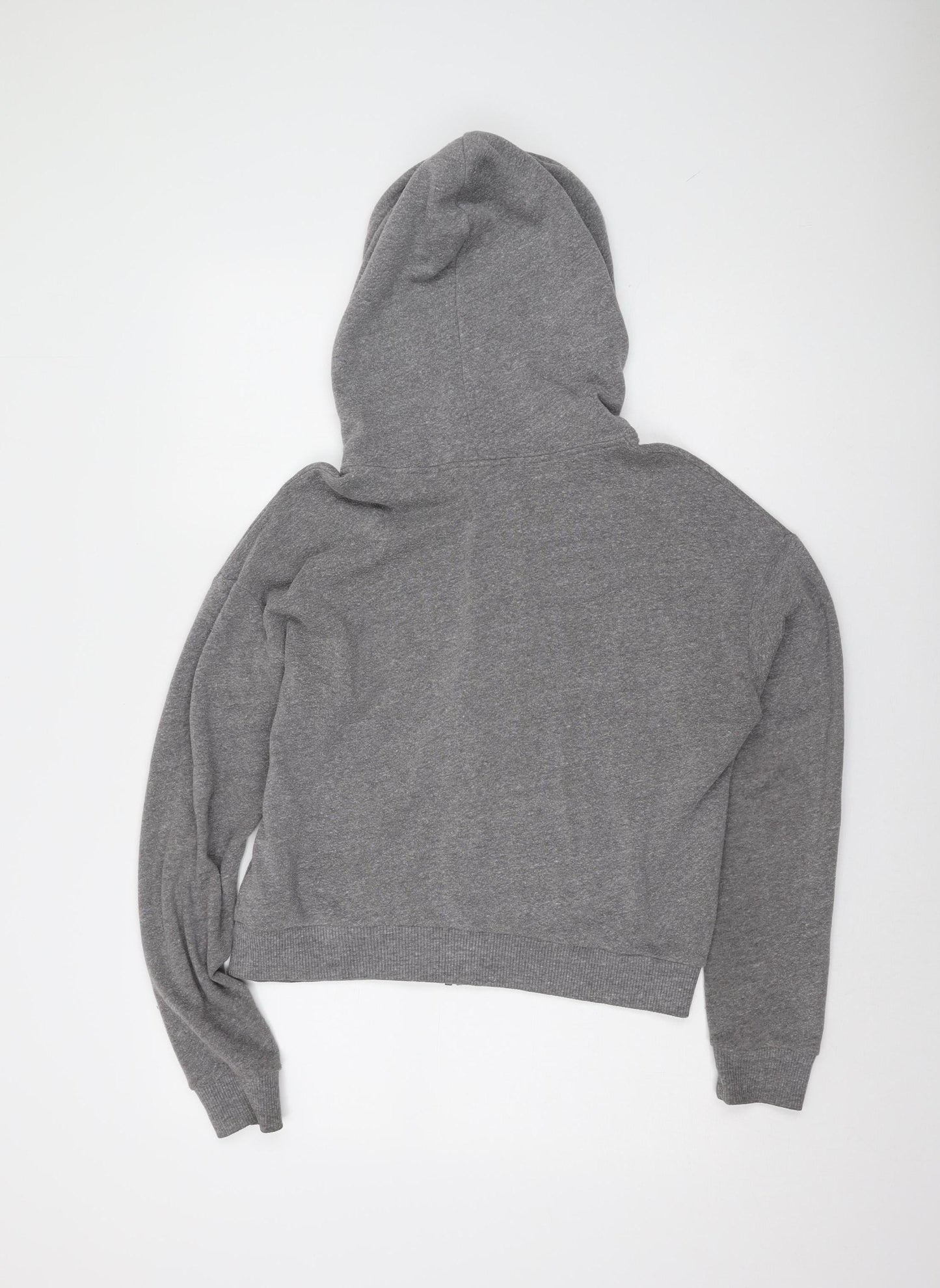 Abercrombie & Fitch Women's Grey Full Zip Hoodie L