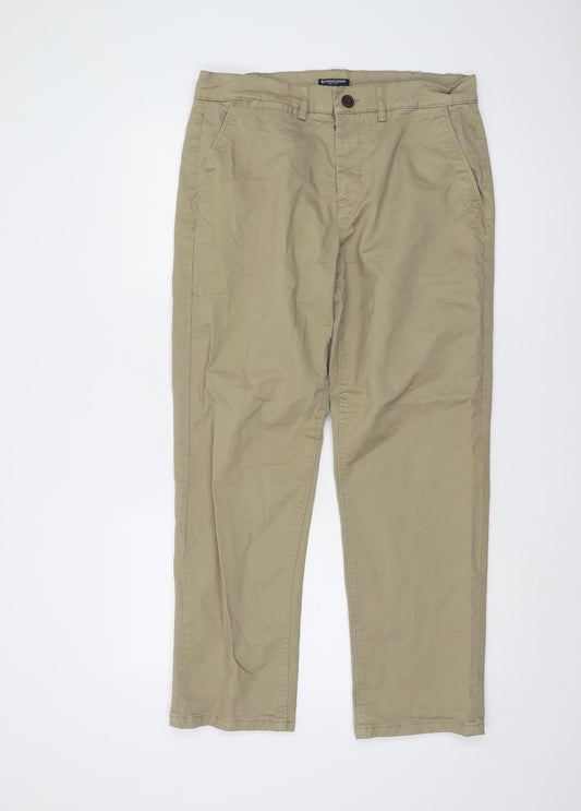 Boston Crew Men's Beige Chino Trousers 34W 29S