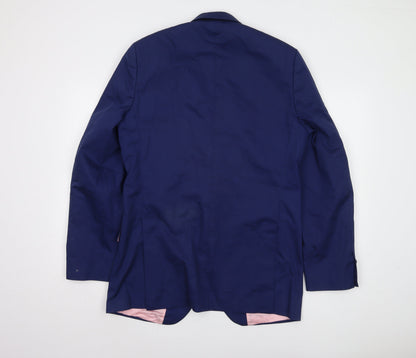 Charles Tyrwhitt Men's Blue Wool Blazer Size 38
