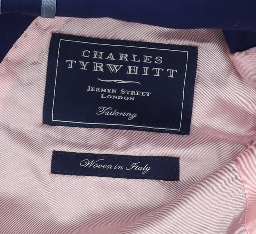 Charles Tyrwhitt Men's Blue Wool Blazer Size 38