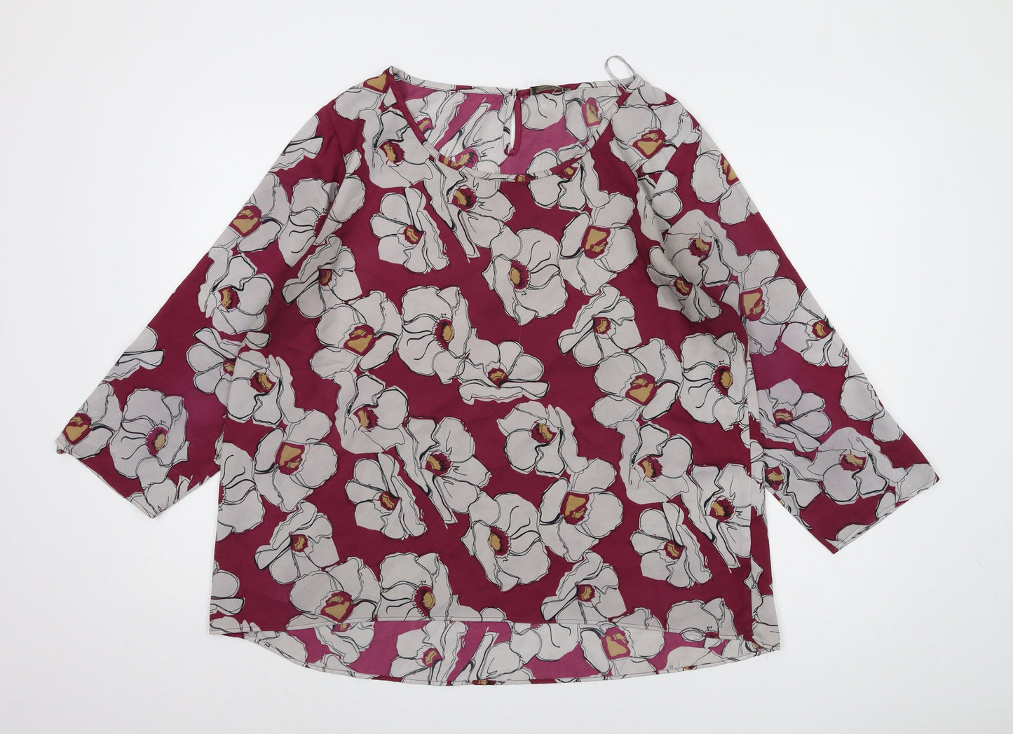 Womens UK Size 20 Originals Multicoloured Basic Blouse