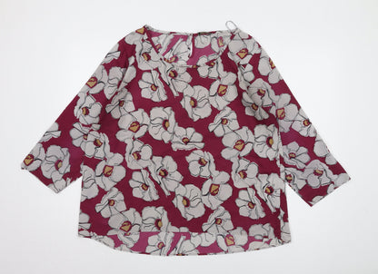 Womens UK Size 20 Originals Multicoloured Basic Blouse
