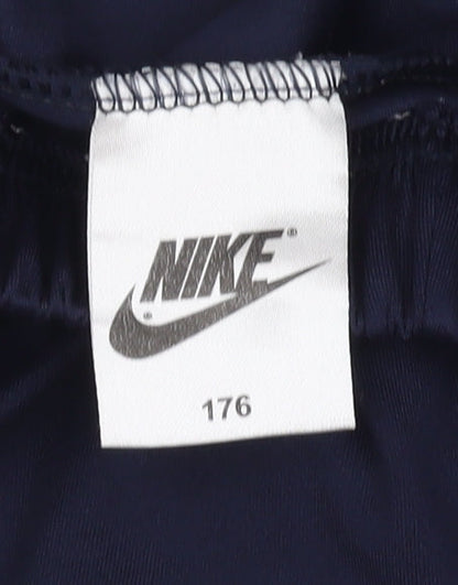 Nike Boys Blue Athletic Football Shorts Size 176